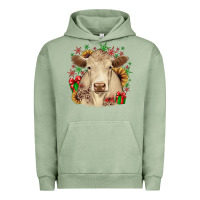 Pigment Oil Green christmas charolais Urban Hoodie - JahusDesignShop