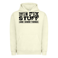 Pigment Pistachio that's what i do i fix stuff and i know things funny Urban Hoodie - maiPhamDesign