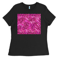 Black pink glitter with leopard pattern Ladies Tee - TumblerDesignByShophia