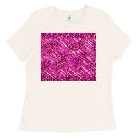 Bone pink glitter with leopard pattern Ladies Tee - TumblerDesignByShophia