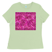 Matcha pink glitter with leopard pattern Ladies Tee - TumblerDesignByShophia