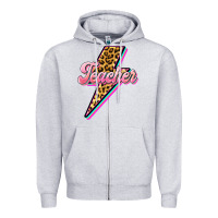 Heather Grey flash teacher Zipper Hoodie - BarkalooDesign