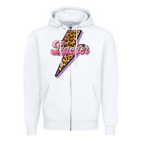 White flash teacher Zipper Hoodie - BarkalooDesign