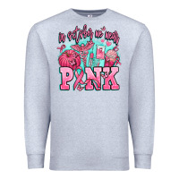 Heather Grey in october we wear pink Premium Sweatshirt - AdoDesignShop