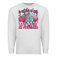 Oatmeal Heather in october we wear pink Premium Sweatshirt - AdoDesignShop