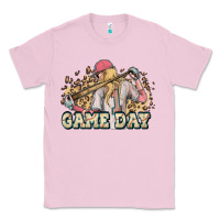Bubblegum Pink game day baseball leopard Classic Tee - HowdyJamesFarm