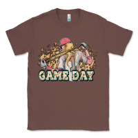 Chestnut game day baseball leopard Classic Tee - HowdyJamesFarm