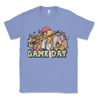 Colony Blue game day baseball leopard Classic Tee - HowdyJamesFarm