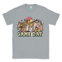 Heather Grey game day baseball leopard Classic Tee - HowdyJamesFarm