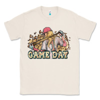 Natural game day baseball leopard Classic Tee - HowdyJamesFarm