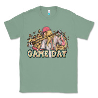 Sage game day baseball leopard Classic Tee - HowdyJamesFarm