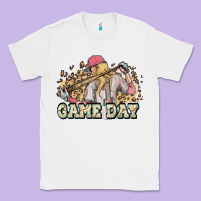Game Day Baseball Leopard Classic Tee Designed By Howdyjamesfarm