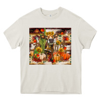 Cream fall heifer cow Heavy Core Tee - RanaPortraitStore