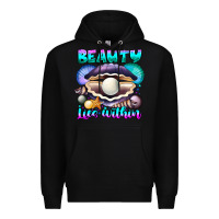 Black Beauty Lies Within Premium Hoodie - CowhideDigitalArt