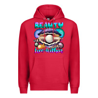 Cardinal Beauty Lies Within Premium Hoodie - CowhideDigitalArt