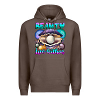 Coffee Beauty Lies Within Premium Hoodie - CowhideDigitalArt