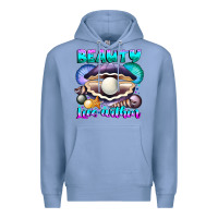 Colony Blue Beauty Lies Within Premium Hoodie - CowhideDigitalArt