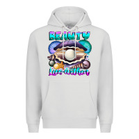 Dove Grey Beauty Lies Within Premium Hoodie - CowhideDigitalArt