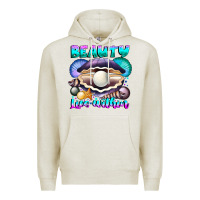 Oatmeal Heather Beauty Lies Within Premium Hoodie - CowhideDigitalArt
