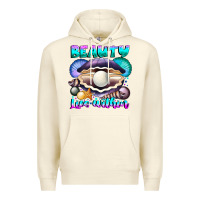 Sandshell Beauty Lies Within Premium Hoodie - CowhideDigitalArt