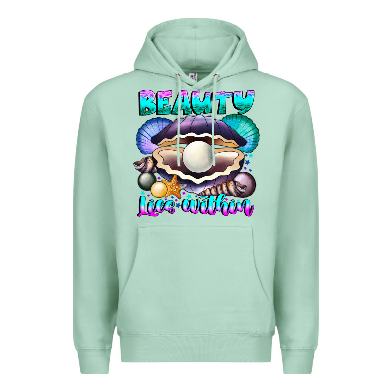 Beauty Lies Within Premium Hoodie by CowhideDigitalArt | Teevron