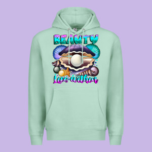 Beauty Lies Within Premium Hoodie Designed By Cowhidedigitalart