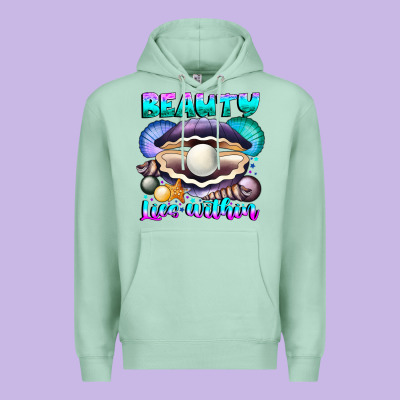 Beauty Lies Within Premium Hoodie Designed By Cowhidedigitalart