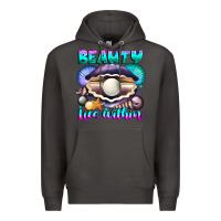 Smoke Beauty Lies Within Premium Hoodie - CowhideDigitalArt