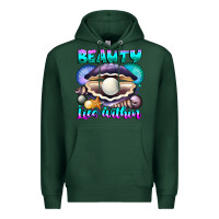 Sports Green Beauty Lies Within Premium Hoodie - CowhideDigitalArt
