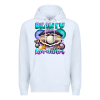 White Beauty Lies Within Premium Hoodie - CowhideDigitalArt