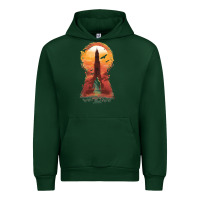 Forest Green Retro Animation  Novel Art Characters Poster Urban Hoodie - maiPhamDesign