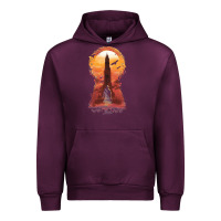 Mauve Wine Retro Animation  Novel Art Characters Poster Urban Hoodie - maiPhamDesign