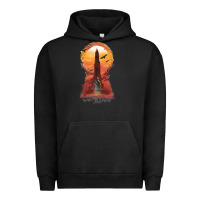 Pigment Black Retro Animation  Novel Art Characters Poster Urban Hoodie - maiPhamDesign
