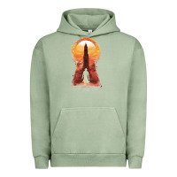 Pigment Oil Green Retro Animation  Novel Art Characters Poster Urban Hoodie - maiPhamDesign