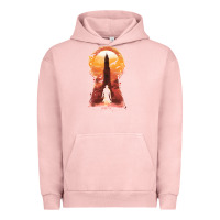 Pigment Salmon Retro Animation  Novel Art Characters Poster Urban Hoodie - maiPhamDesign