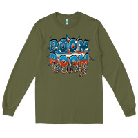 Army Green Boom boom baby Long Sleeve Tee - FaDigitalArtStudio