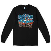 Black Boom boom baby Long Sleeve Tee - FaDigitalArtStudio