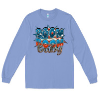 Colony Blue Boom boom baby Long Sleeve Tee - FaDigitalArtStudio