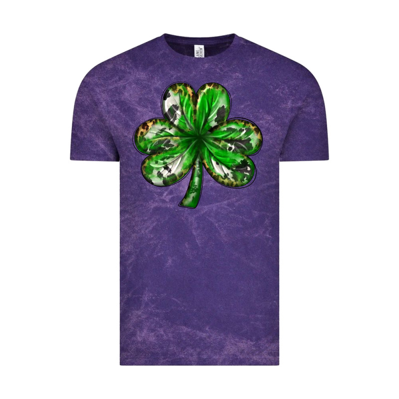 Shamrock With Leopard And Cowhide St. Patricks Day Vintage Tee by HowdyJamesFarm | Teevron