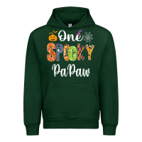 Forest Green grandpa family halloween matching shirts, one spooky papaw t shirt Urban Hoodie - maiPhamDesign
