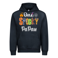 Navy grandpa family halloween matching shirts, one spooky papaw t shirt Urban Hoodie - maiPhamDesign