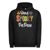 Pigment Black grandpa family halloween matching shirts, one spooky papaw t shirt Urban Hoodie - maiPhamDesign