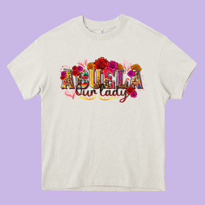 Abuela Our Lady Heavy Core Tee Designed By Texasbilliewilder