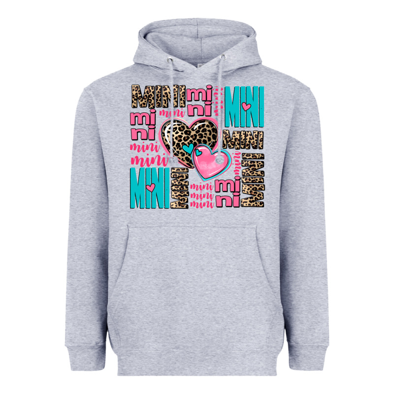 Mini Mini Mini With Hearts Heavyweight Hoodie by AdoDesignShop | Teevron