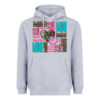 Heather Grey mini mini mini with hearts Heavyweight Hoodie - AdoDesignShop