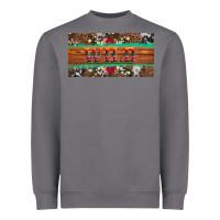 Storm western wild and floral leopard  cowhide licanse plate Heavyweight Sweatshirt - Artiststas