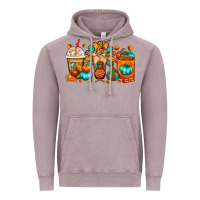 Vintage Zinc Thanksgiving Coffee Cups Vintage Hoodie - FaDigitalArtStudio
