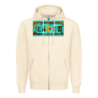 Sandshell teacher license plate Zipper Hoodie - BarkalooDesign