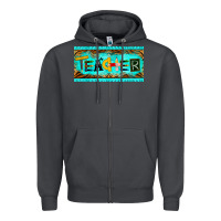 Smoke teacher license plate Zipper Hoodie - BarkalooDesign
