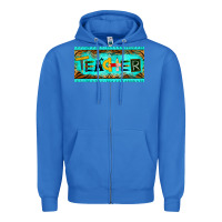 True Royal teacher license plate Zipper Hoodie - BarkalooDesign